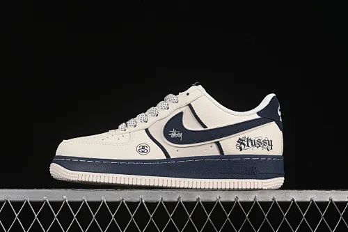 All categories Nk Air Force 1 Air Force series Nk Air Force 1 Low Air Force low-top Nike Air Force 1'07 Low Stusi co-branded double spelled beige Air Force 1 low-top casual sneakers QW5836-009